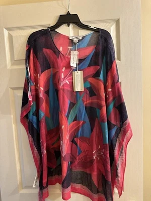 Nuevo Tommy Bahama Dream Air Pétalo Perfecto Poncho Traje de Baño Cubrir Talla Única Foto 1 de 4