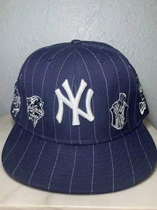 Gorra de béisbol MLB New York Yankees a rayas Serie Mundial talla 8 59Fifty New Era - Imagen 1 de 11