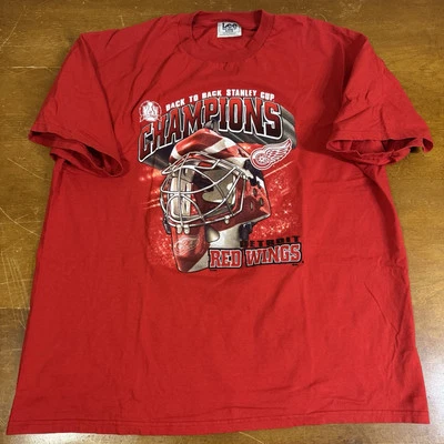 Camisa DE COLECCIÓN Detroit Red Wings Para Hombre 2XL Roja Hockey Años 90 Foto 1 de 4