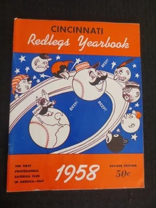 1958 Cincinnati Redlegs Yearbook Frank Robinson - Picture 1 of 2