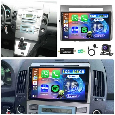 LEEKOOLUU 8G+128G Carplay DAB+ Autoradio Für Toyota Corolla Verso 2003-2009 Android15 Kam