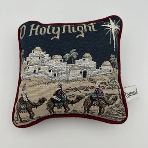 Tapiz vintage Riverdale O Noche Santa Navidad almohada religiosa de colección - Imagen 1 de 6