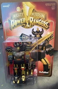 Mighty Morphin Power Rangers Megazord Black & Gold 6" ReAction Figure - Picture 1 of 1