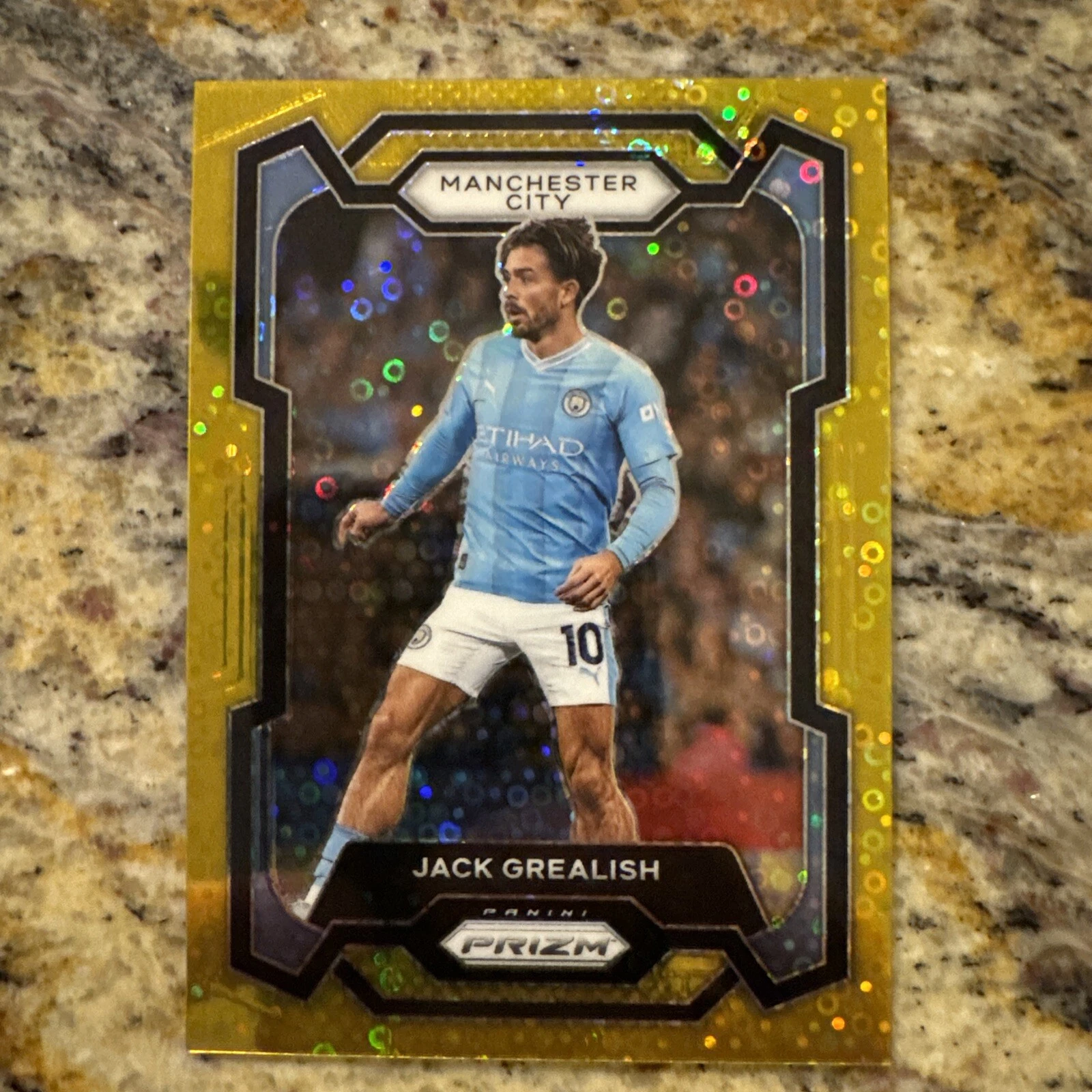 2023-24 Panini Prizm EPL Jack Grealish GOLD Breakaway 1/10 Manchester City 🔥🔥