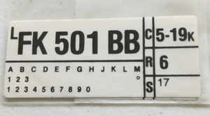New 1975 Lincoln Continental and Mark IV 460 AT Engine Code Decal, FK501BB - Picture 1 of 1