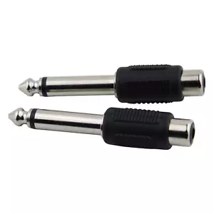 Pig Hog Solutions PA-RF14M 2- Pack RCA(F) - 1/4"(M) Mono Adapter - Picture 1 of 1