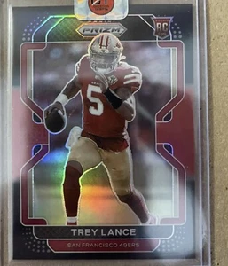 2021 Panini Chronicles Trey Lance Prizm Black Red Prizm 11/99 San Fran 49ers - Picture 1 of 3