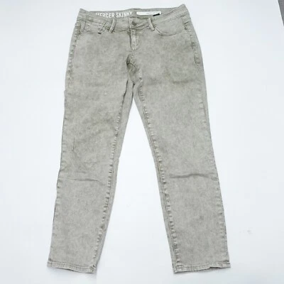 DKNY Jeans Women's 4 Gray Denim 5-Pockets Low-Rise Medium Wash Mercer Skinny - Image 1 of 4