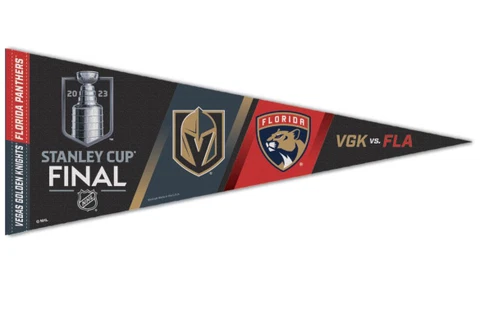 Florida Panthers Vegas Golden Knights 2023 NHL Stanley Cup Dueling 12x30 Pennant Cover
