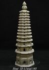 12.2" China Dynastie Chai Ofen Porzellan Fengshui Stupa Pagode Turm Statue