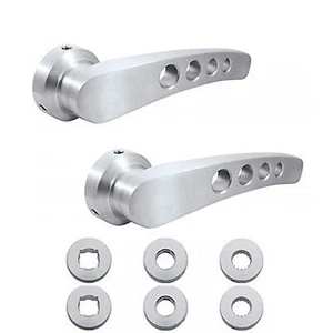 Chevy Pickup Truck Interior Inside Brushed Aluminum Billet Door Handles Pair - Picture 1 of 4
