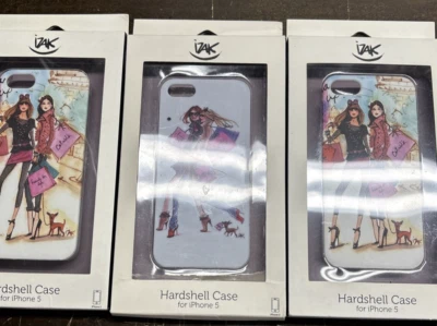Lot Of 3 izak Hard shell Case For iPhone 5 NEW Shopping Fashion Multicolor - Image 1 of 4