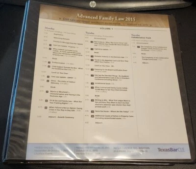 Texas Bar CLE Advanced Family Law Course [5020] 2015 Volume 1 - Image 1 of 4