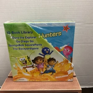 New Nickelodeon 12 Book Library DORA DIEGO SPONGEBOB & Backyardigans - Picture 1 of 4