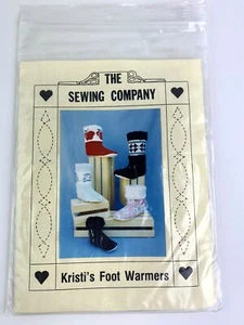 Kristi's Foot Warmers Slippers Pattern The Sewing Company Women Men Children - Picture 1 of 6