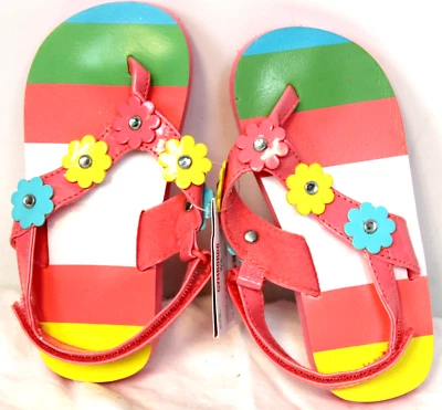 2009 Gymboree счастливая радуга сандалии туфли размер 5/6 синий точек желтый ремни стразы - Изображение 1 из 4