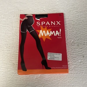 Spanx Mama Tights Opaque All Day Smoothing And Support Very Black Size B - Picture 1 of 6
