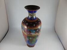ANTIQUE CHINESE CLOISONEE VASE 14.5 INCHES HIGH DAMAGED
