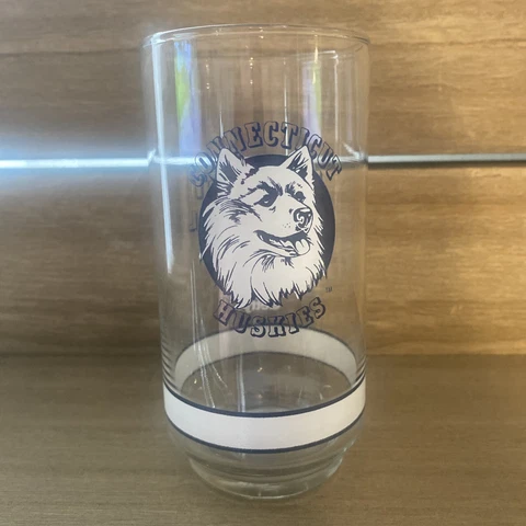 Connecticut Huskies Big East Basketball UCONN Getty Drinking Glass 5.5" Cover
