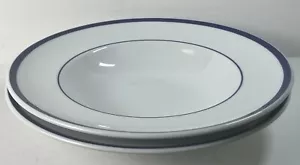 2x Williams Sonoma BRASSERIE BLUE ciotole pasta con bordo largo 11” ritirato Giappone - Foto 1 di 6