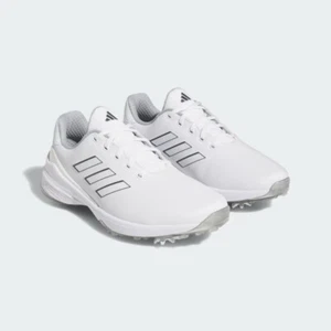 New Mens ADIDAS ZG23 GOLF SHOE H03671 WHITE / SILVER US M 7.5-11.5 - Picture 1 of 8