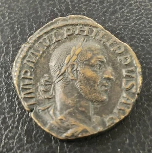 IMPERIO ROMANO. AÑO 244 D.C. SESTERCIO. PHIÑIPPUS. PESO 17,51 GR.   REF A/F - Picture 1 of 2