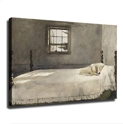 Andrew Wyeth Master Bedroom Poster Picture HD Canvas Print Famous Artwork