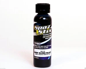 Nueva pintura aerógrafo Spaz Stix SZX00110 negro de alto brillo/respaldador para cuerpo Lexan de radiocontrol - Imagen 1 de 1
