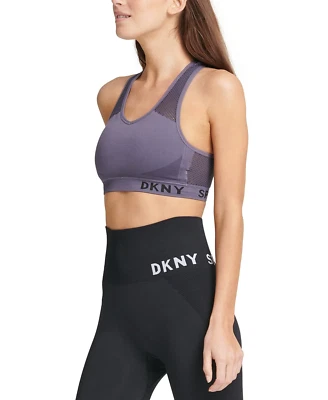 DKNY Mesh Racerbra Medium-Impact Dark Grey XL NWOT - Image 1 of 3