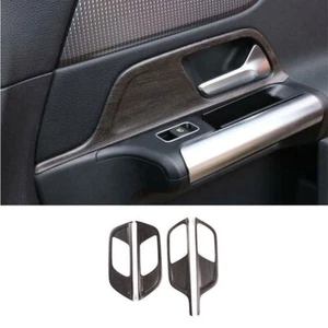 Inner Door Handle Frame Trim 4X For Mercedes-Benz GLB W247 2020-2022 Wood Grain - Picture 1 of 8