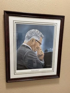 Coach Lombardi Green Bay Packers Artist Proof 31/75 Framed COA Lithograph - Picture 1 of 6