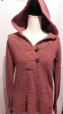 Columbia Women's size Medium Purple Pink Heathered Pullover Hooded SWEATER