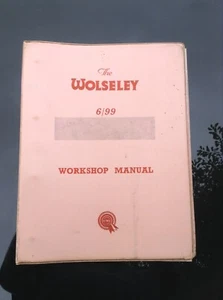 Wolseley 6/99 Factory Workshop Manual Part Number AKD1053-Morris Motors Limited - Picture 1 of 6