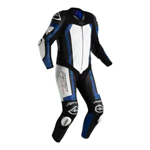 RST Pro Series Evo Airbag 1 piece Race Track Sport Leather Suit Blue - Picture 1 of 10