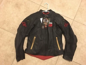 Power Trip 333 Black Widow Armored WOMEN’S Motorcycle Jacket, Size M - Picture 1 of 16