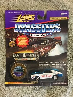 Johnny Lightning Dragsters 1995 EE. UU. SHIRLEY SHAHAN Drag-On-Lady AMX NHRA 1/64 Foto 1 de 4
