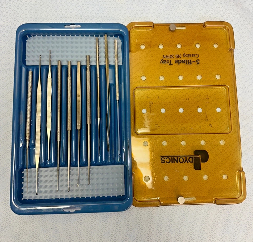 Juego de selección de orejas Storz de 11 piezas, juego de instrumentos otorrinolaringológicos juego de cureta de otología con estuche Foto 1 de 4