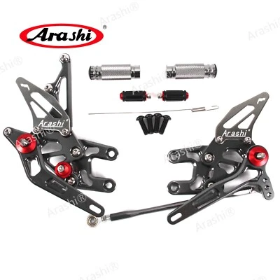 Conjunto traseiro apoio para os pés apoio para os pés para Kawasaki Ninja ZX10R ZX1000 2004 2005 - Imagem 1 de 4