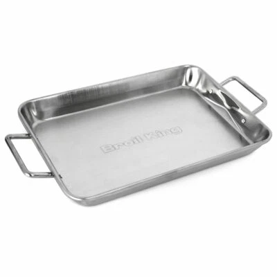 Broil King Edelstahl-Bräter Grillpfanne Roasting Pan 34,3 x 24,1 x 4 cm B-Ware