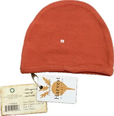 Lovedbaby Newborn Organic Cotton Maple Swaddling Blanket Wrap & Cap, Size 3-6m - Image 1 of 3