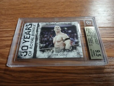 2018 Topps WWE Undisputed John Cena Blank Back 1/1 Card W/ COA BGS 9.5 - Image 1 of 3