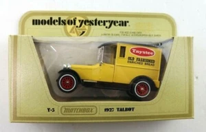 Vintage 1978 Matchbox Models of Yesteryear Y-5 1927 Talbot Taystee Diecast Car - Picture 1 of 6