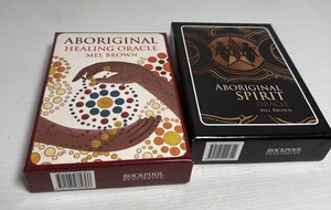 2 X Aboriginal Spirit and Healing Oracle Tarot Cards Mel Brown Rockpool Complete - Picture 1 of 14
