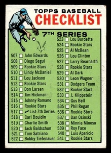1964 Topps #517a 7th Series Checklist: 507-587 - VG-VGEX *TedsCardShack* - Picture 1 of 2