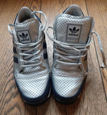 Scarpe Adidas Argento E Blu Unisex Nr 39 e 1/3 - Immagine 1 di 4