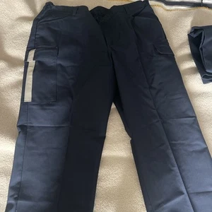 Red Kap Pants Womens 24 Blue Work Slacks hemmed 30 inches long nwt - Picture 1 of 3