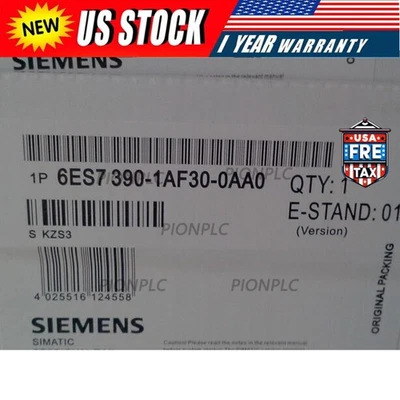 1PC New Sealed SIEMENS 6ES7 390-1AF30-0AA0 6ES7390-1AF30-0AA0 - Image 1 of 2
