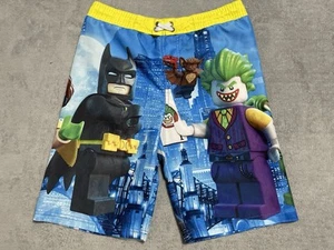 Lego Batman Swim Trunks Lined Youth Boys Large Multicolor Movie Video Game - Picture 1 of 14