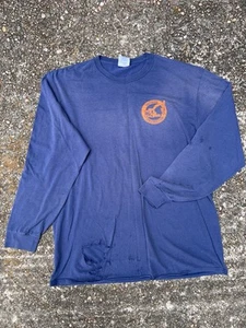 Thrashed 90s Sweatshirt Vintage Construction Company Shirt Faded - Picture 1 of 5