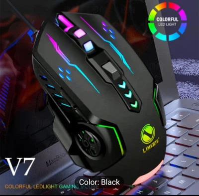 V7 Mechanical Gaming Mouse - Wired, RGB Backlit. - Image 1 of 4